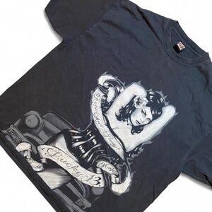 Lucky13 Brand Black Graphic T-Shirt for Men